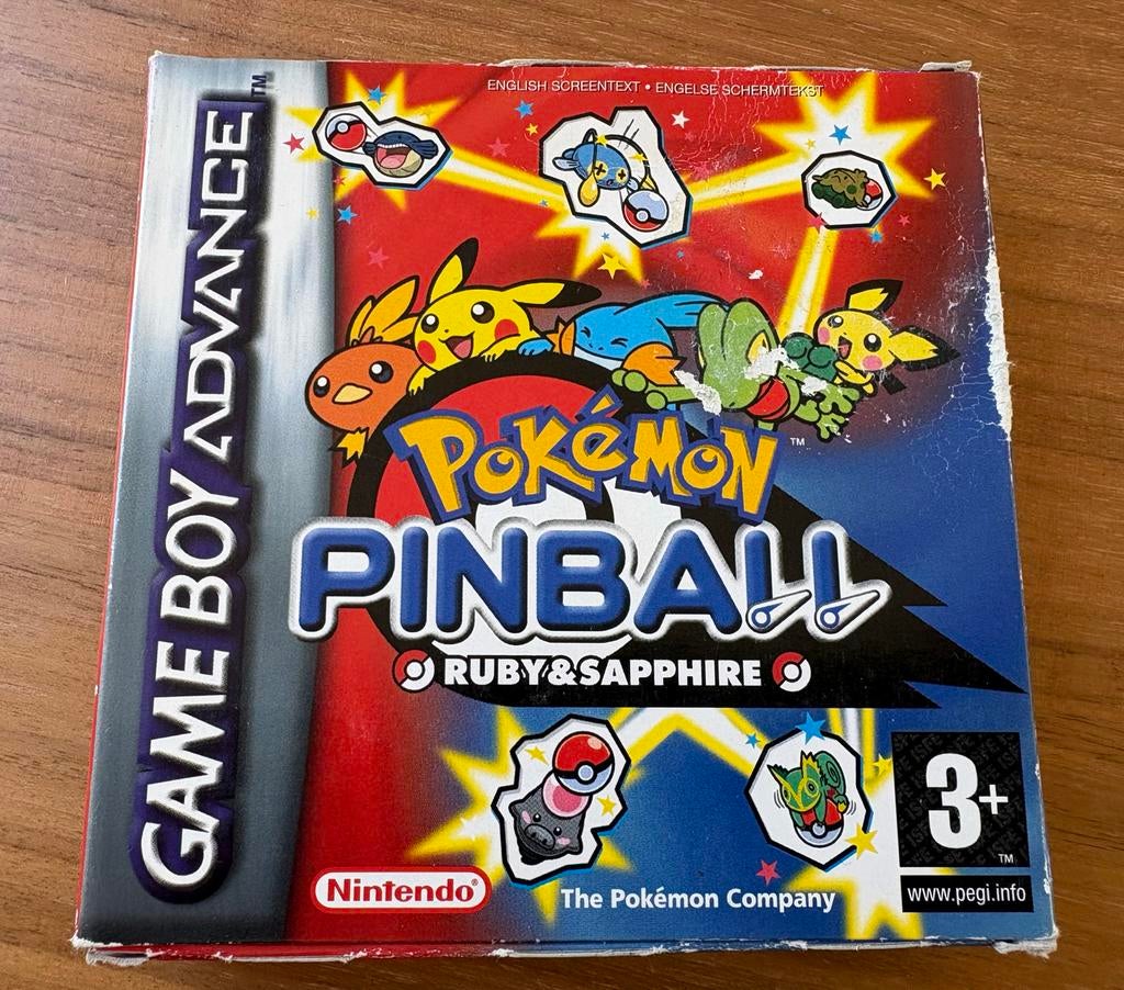 Pokemon Pinball Ruby & Sapphire Gameboy Advance Zeldzaam, Spelcomputers en Games, Games | Nintendo Game Boy, Gebruikt, Overige genres