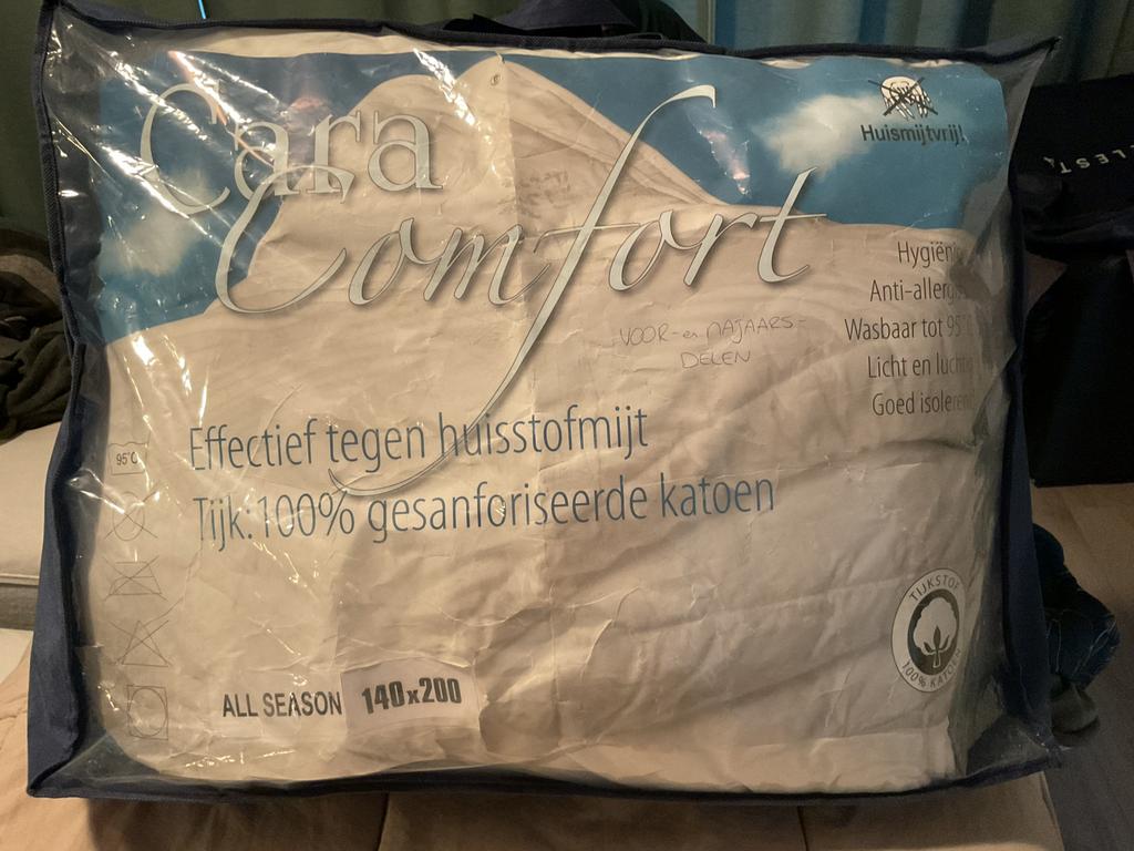 4 seizoenen dekbed, cara comfort, anti-allergie 140x200, Ophalen, Gebruikt