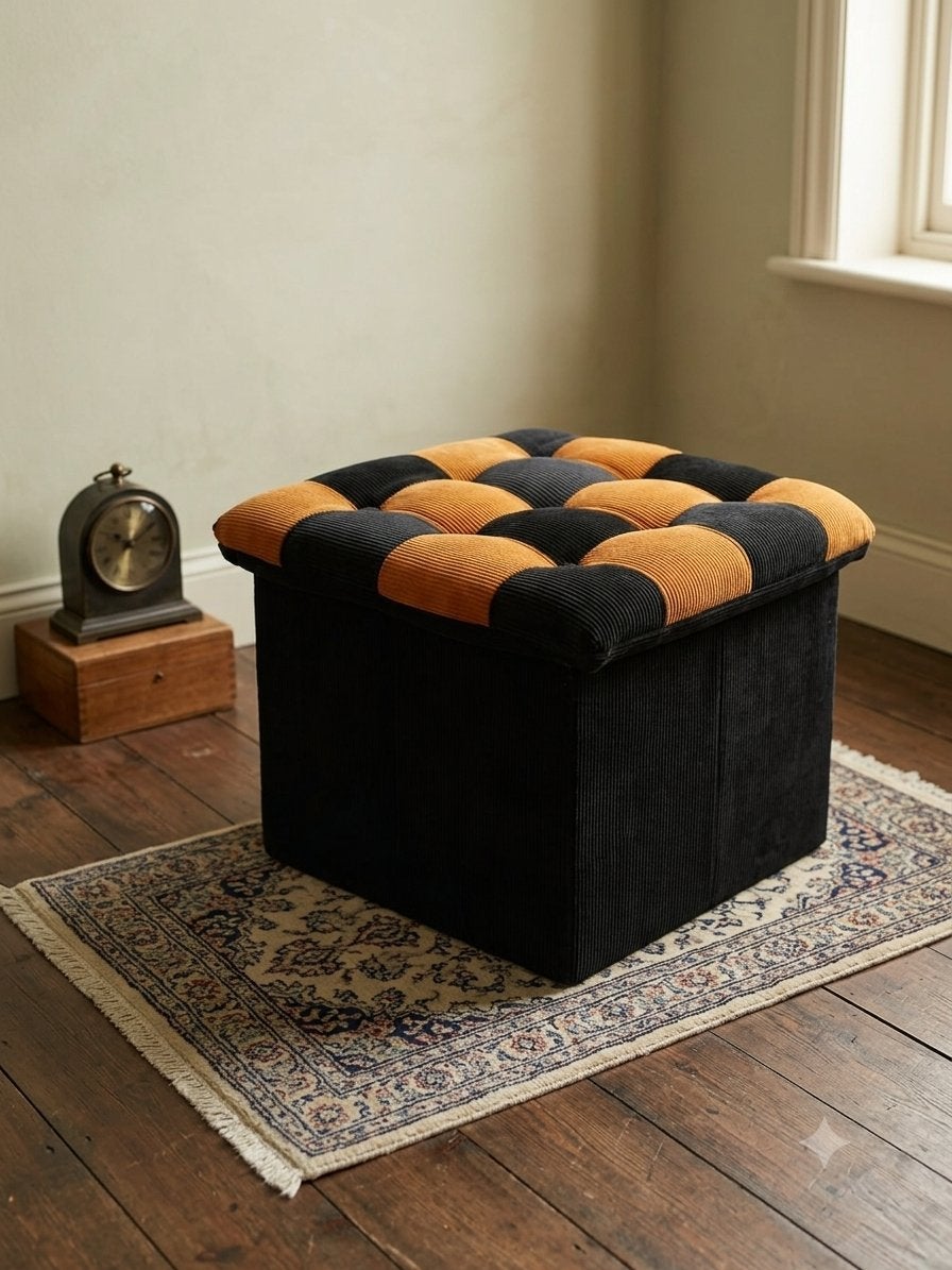 Poef jaren 70, Huis en Inrichting, Ophalen, Minder dan 50 cm, 125 cm of meer, Zo goed als nieuw