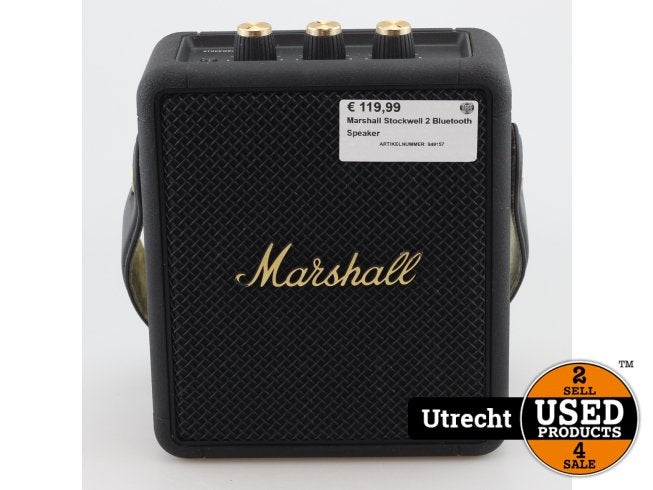 Marshall Stockwell 2 Bluetooth Speaker, Auto diversen, Autospeakers, Marshall, Zo goed als nieuw, Support@marshall.com, Marshall Amplification PLC
Denbigh Road
Bletchley, Milton Keynes
MK1 1DQ
United Kingdom