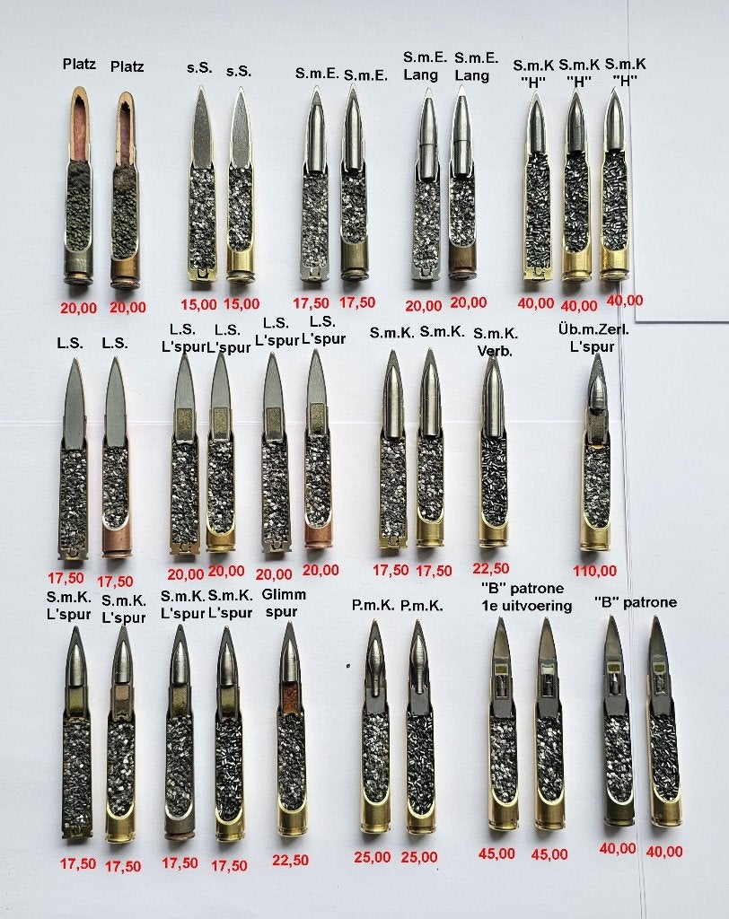7,92x57 Mauser WW2 DOORSNEDEN, Verzamelen, Militaria | Tweede Wereldoorlog, Ophalen of Verzenden, Landmacht, Duitsland, Hulzen of Bodemvondsten