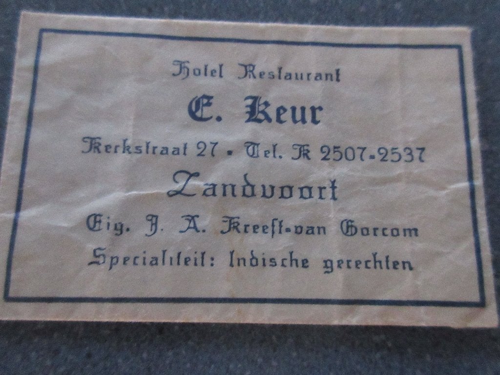 Zandvoort, hotel-rest. E. Keur, Verzenden, Nederland