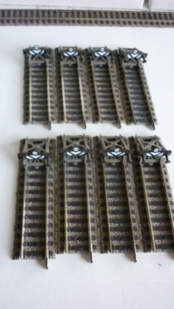 8 Fleischmann H0 6116 stootblokken, Gebruikt, Gelijkstroom, Fleischmann, Rails