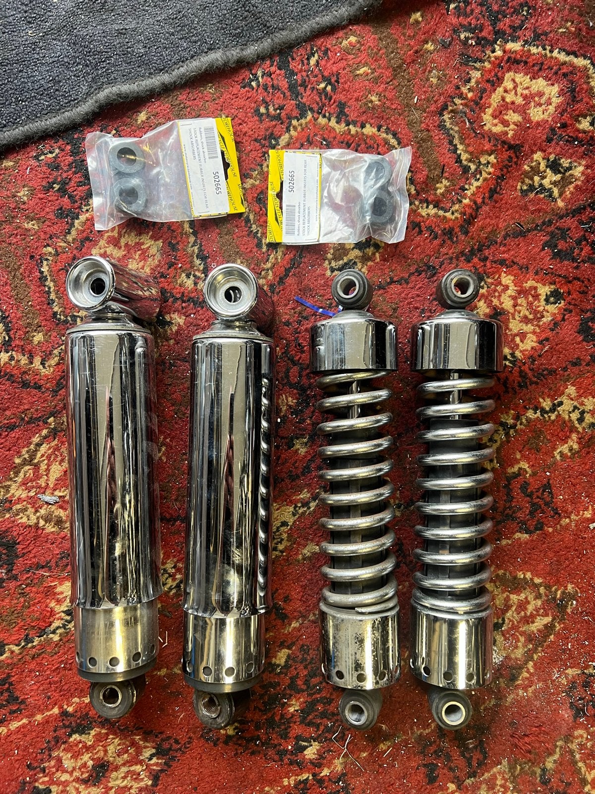 Harley-Davidson schokbrekers: covered en spiraal shocks, Ophalen of Verzenden, Gebruikt