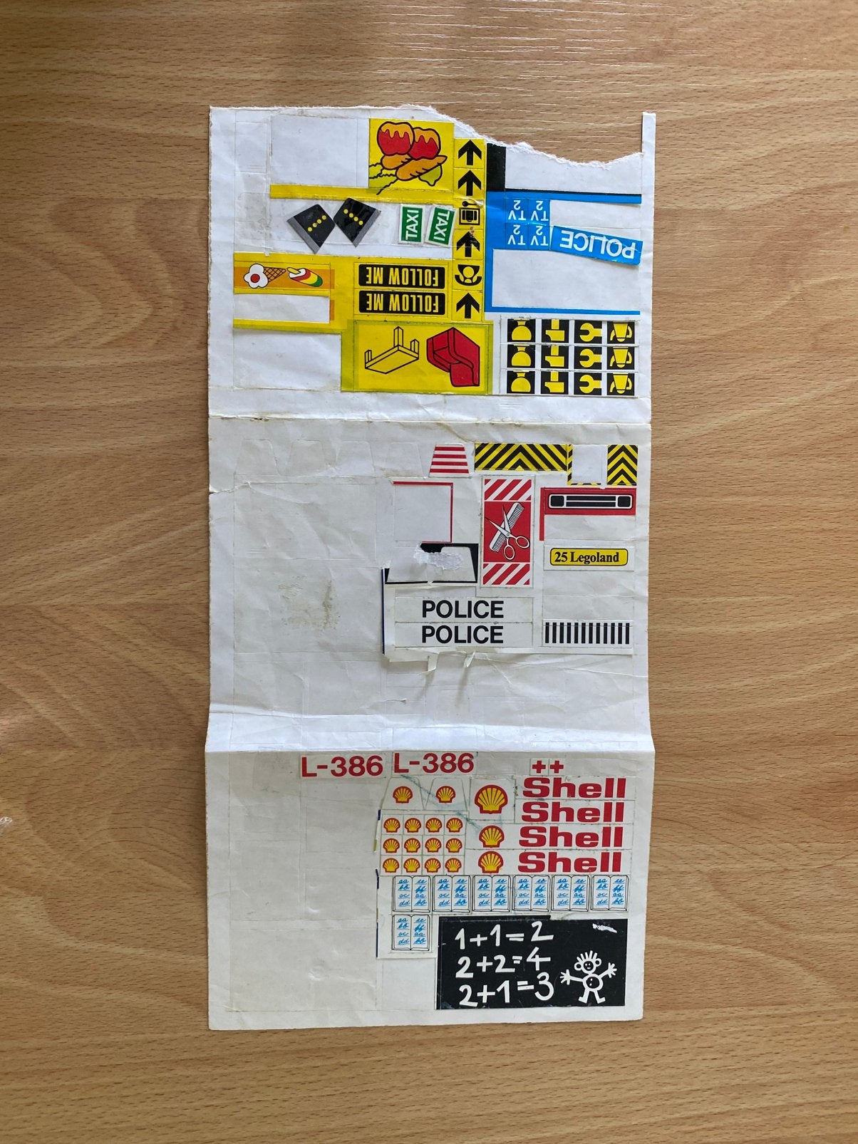 Oude stickers van Lego, Ophalen of Verzenden, Zo goed als nieuw