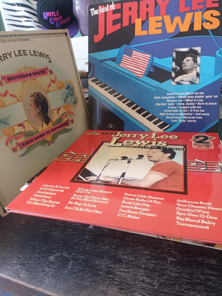 Vinyl 3X Jerry Lee Lewis, Ophalen of Verzenden, Gebruikt, Rock-'n-Roll