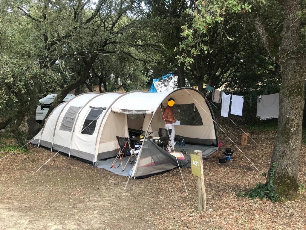 Base camp ambato V de luxe tunnel tent, Caravans en Kamperen, Ophalen, Zo goed als nieuw, Tot en met 4
