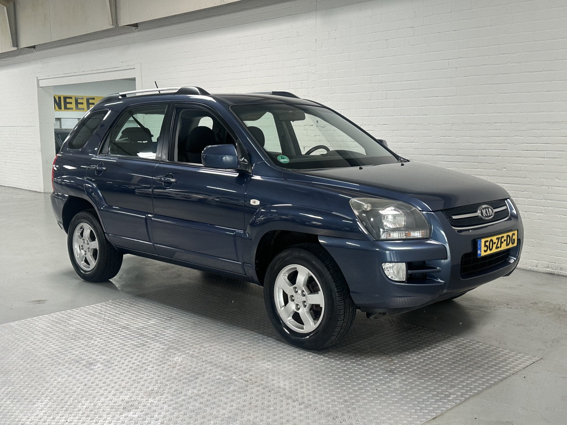 Kia Sportage 2.0 CVVT X-ecutive CLIMA / TREKHAAK / CRUISE, Stof, 4 cilinders, Blauw, Origineel Nederlands