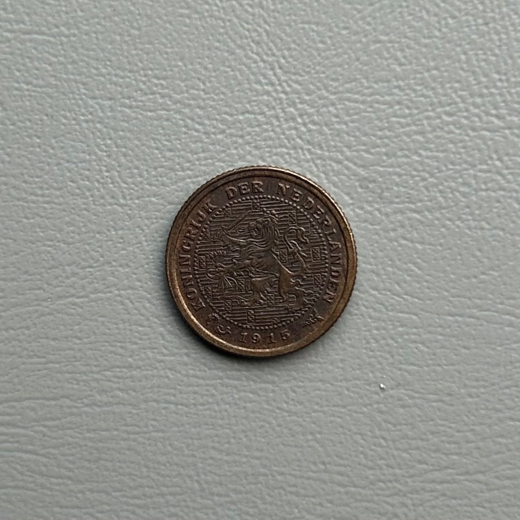 1/2 cent 1915, Postzegels en Munten, Munten | Nederland, Ophalen of Verzenden, Koningin Wilhelmina, 1 cent