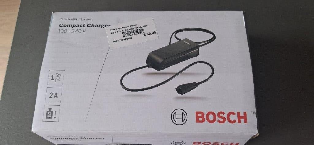 Bosch eBike Oplader Compact Charger 2A - Zo goed als nieuw, Fietsen en Brommers, Fietsaccessoires | Fietsaccu's, Ophalen, Zo goed als nieuw