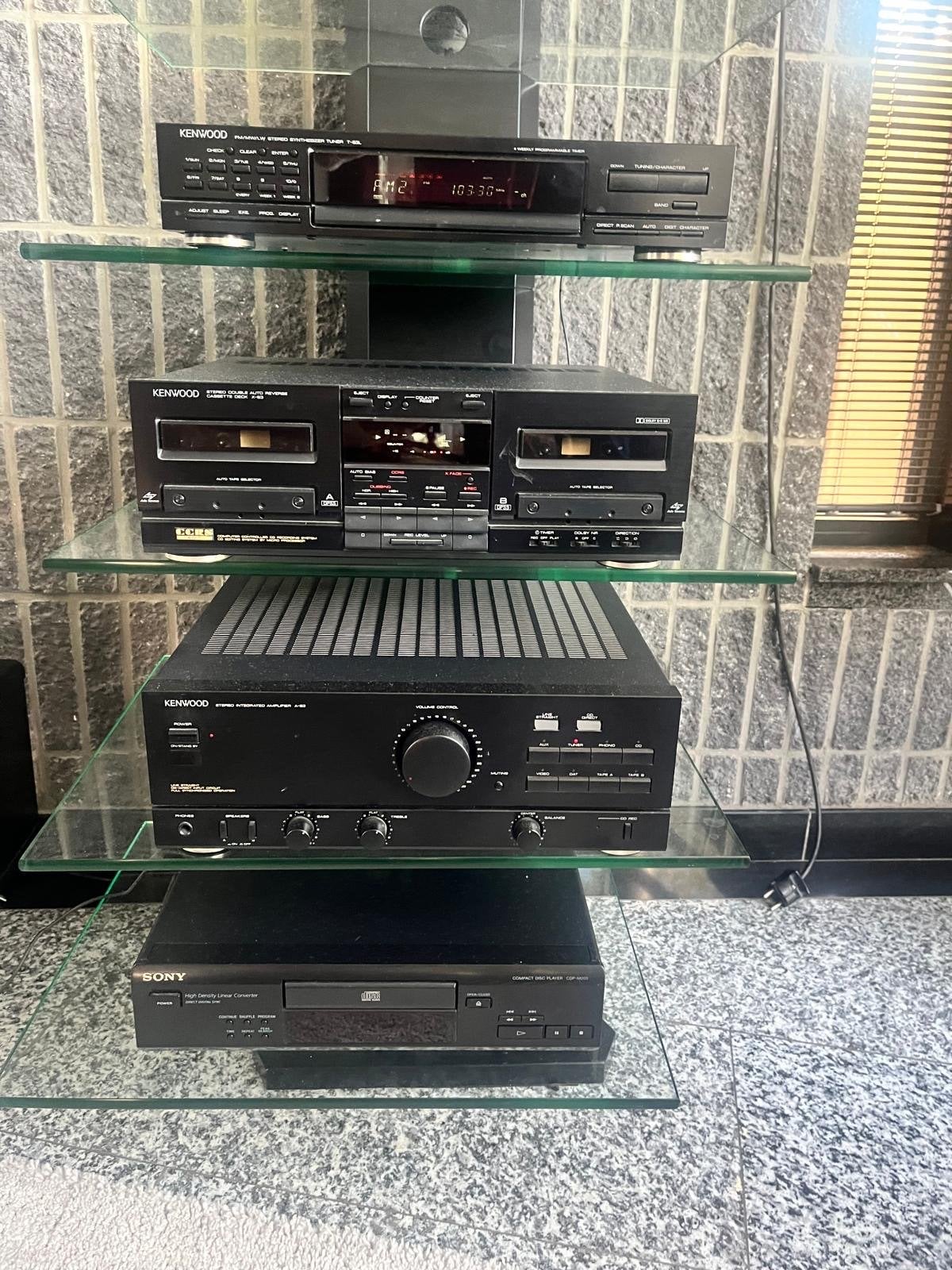 Complete Kenwood en Sony Hifi Set met JBL Speakers, Ophalen, Gebruikt, Cassettedeck, Losse componenten