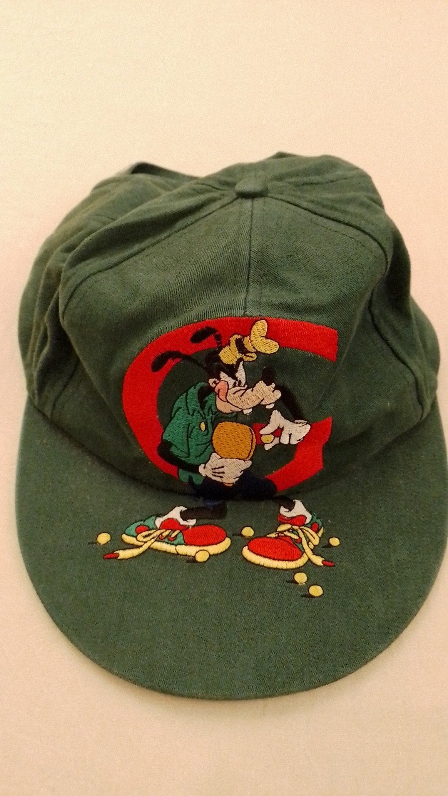 Vintage Officiële Disney Pet Goofy / Pluto - Donkergroen, Ophalen of Verzenden, Goofy of Pluto, Kleding of Textiel