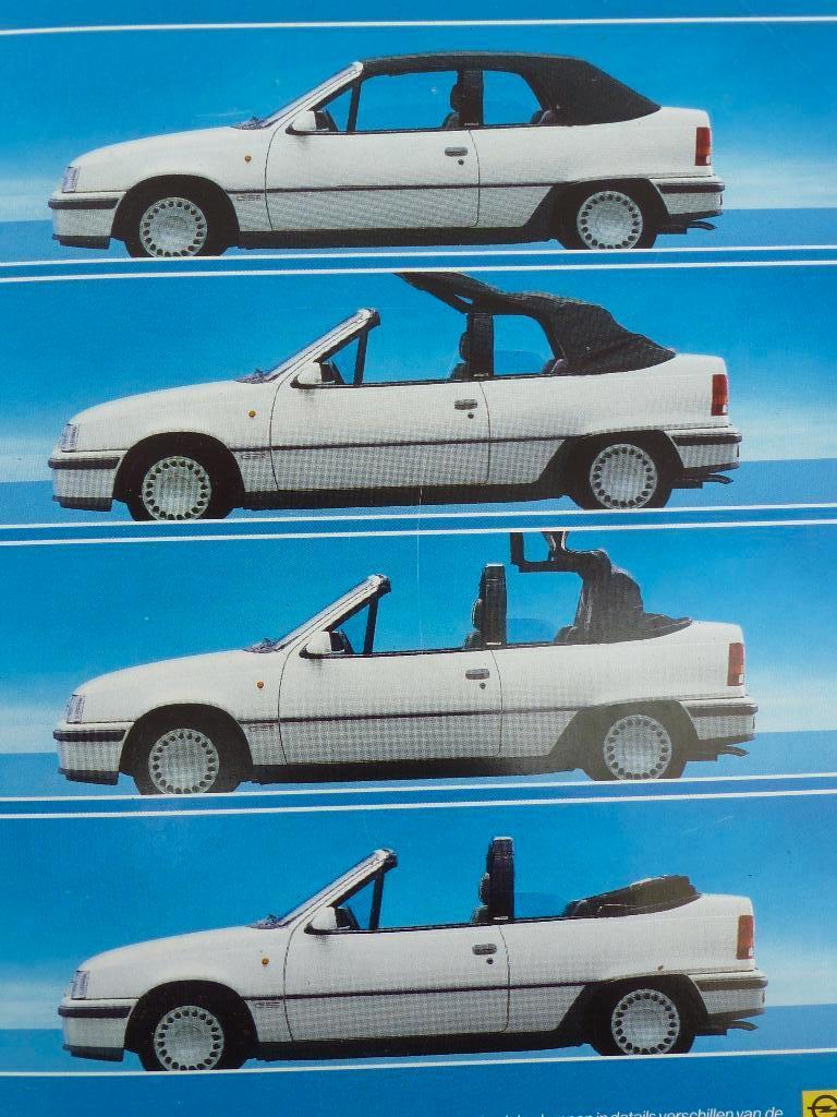 Opel Kadett Aero folder 1987 Nederlands, Ophalen of Verzenden, Zo goed als nieuw, Overige merken