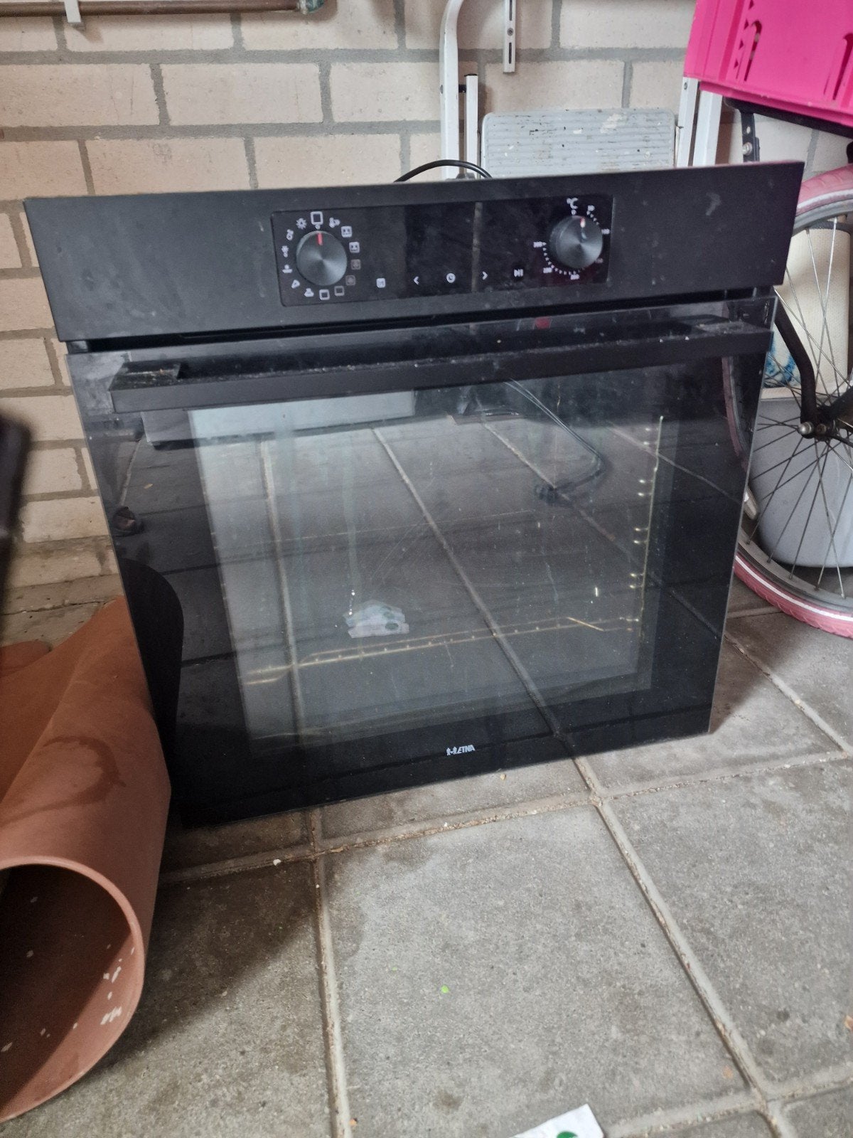 Etna Oven - Zwart, Inbouw, Hetelucht, Ophalen