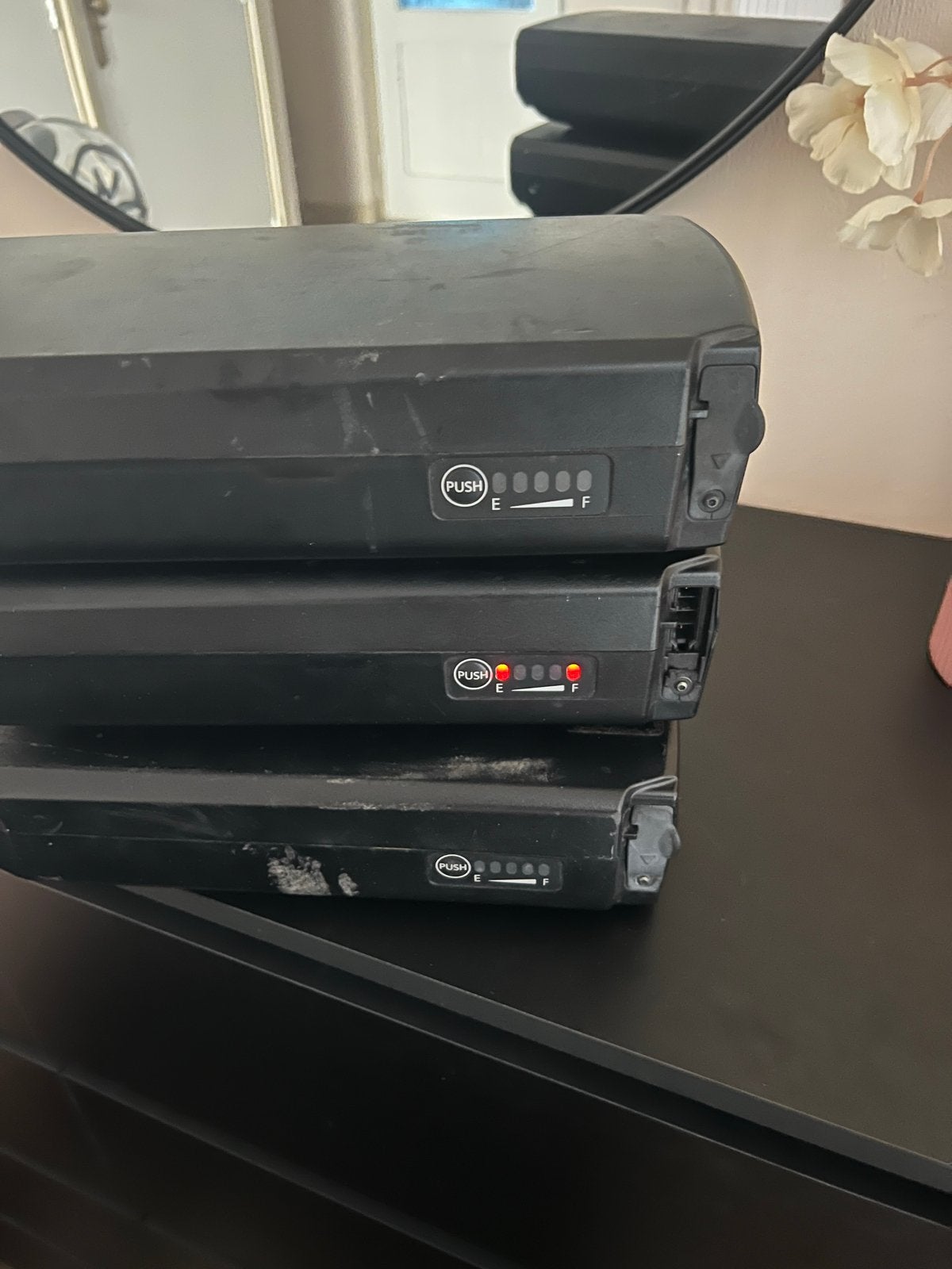 3x Gazelle/Panasonic fietsaccu's (defect), Fietsen en Brommers, Gebruikt