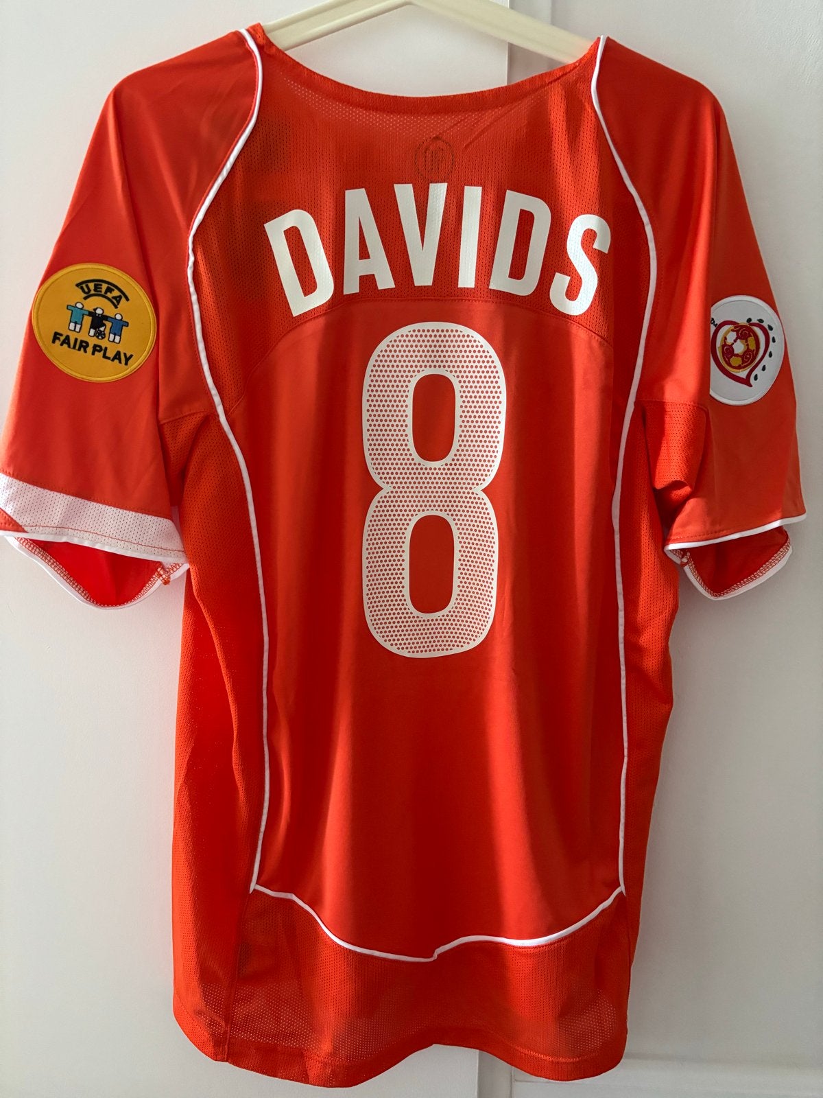 Edgar Davids Nederland EK 2004 Retro shirt vintage Maat L, Maat L, Ophalen of Verzenden, Nieuw, Shirt