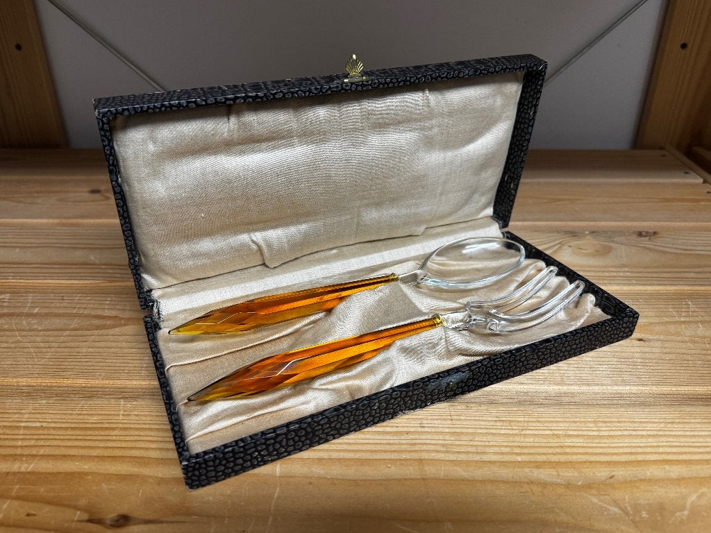Vintage slacouvert van glas / kristal, Ophalen