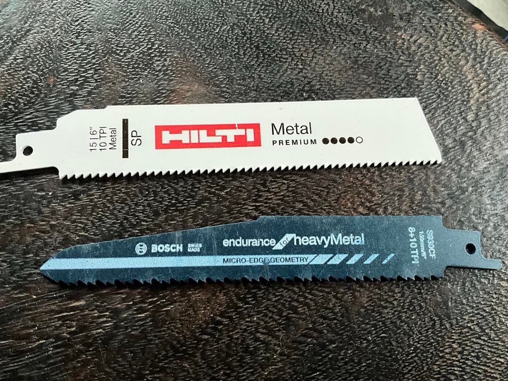 HILTI recipro zaagbladen - Korte Koker (50 stuks), Ophalen of Verzenden, Zo goed als nieuw, Overige kleuren, Overige materialen