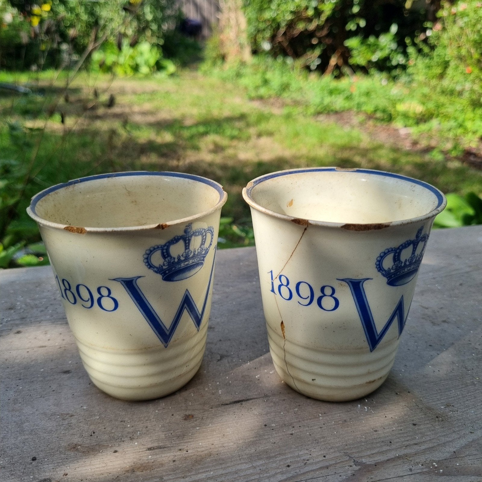 'Herdenkingsbeker Wilhelmina set van 2, Ophalen