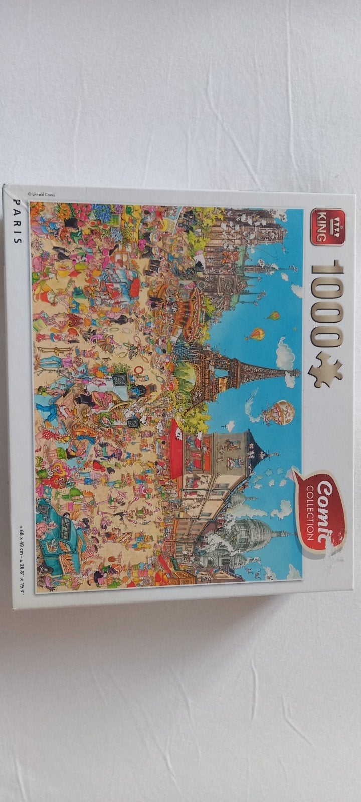 King Comic Collection Legpuzzel Parijs 1000 stukjes, Ophalen of Verzenden, 500 t/m 1500 stukjes, Gebruikt, Legpuzzel