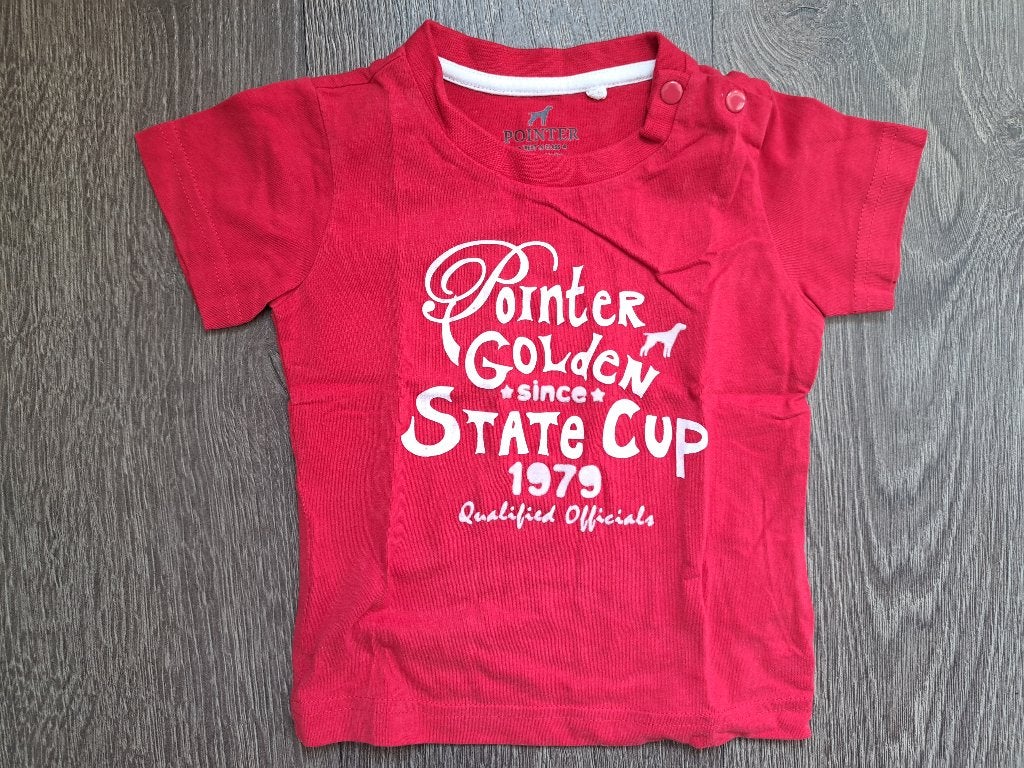Rood  Shirt  -   68    jusa17, Ophalen of Verzenden, Zo goed als nieuw, Pointer, Jongetje