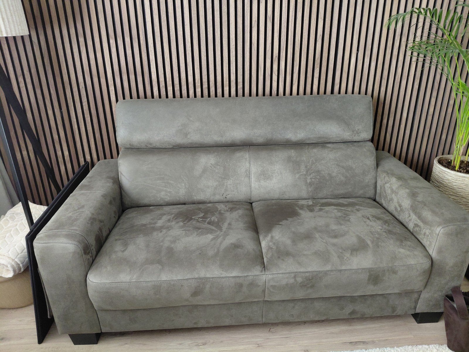 Olijfgroene 2,5 zitbank, Ophalen, 150 tot 200 cm, Driepersoons, 75 tot 100 cm