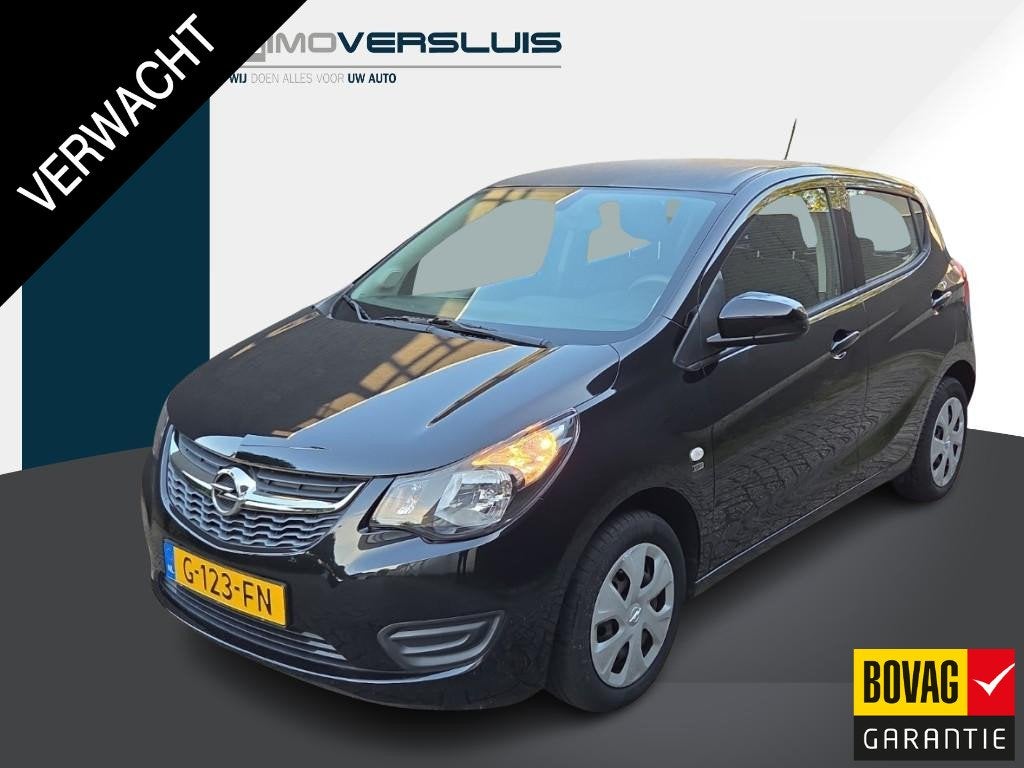 Opel KARL 1.0 ecoFLEX 120 Jaar Edition Airco | Cruise Contro, 839 kg, Stof, Gebruikt, Zwart