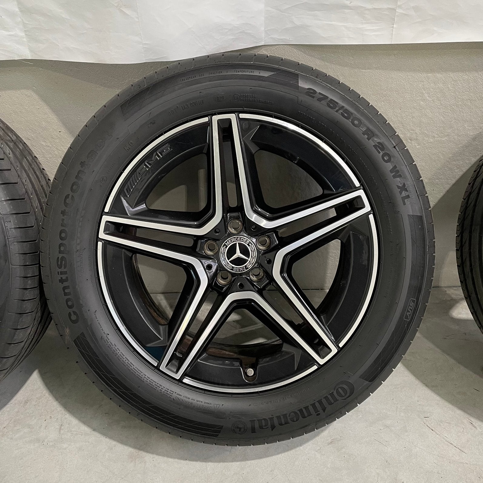 20 inch Origineel Mercedes GLE velgen met zgan banden W167, Gebruikt, 275 mm, Ophalen of Verzenden, Velgen