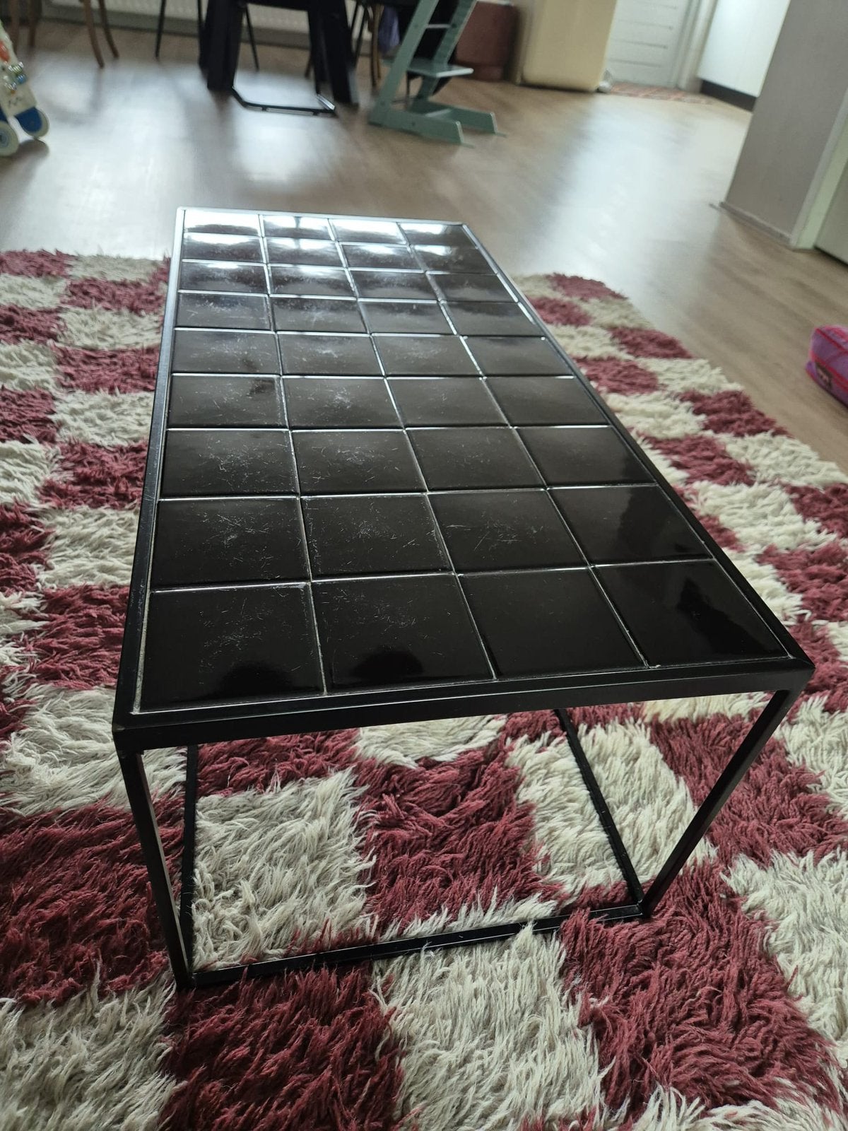 Zwarte salontafel (merk: Zuiver), Ophalen, Minder dan 50 cm, Gebruikt, 50 tot 100 cm