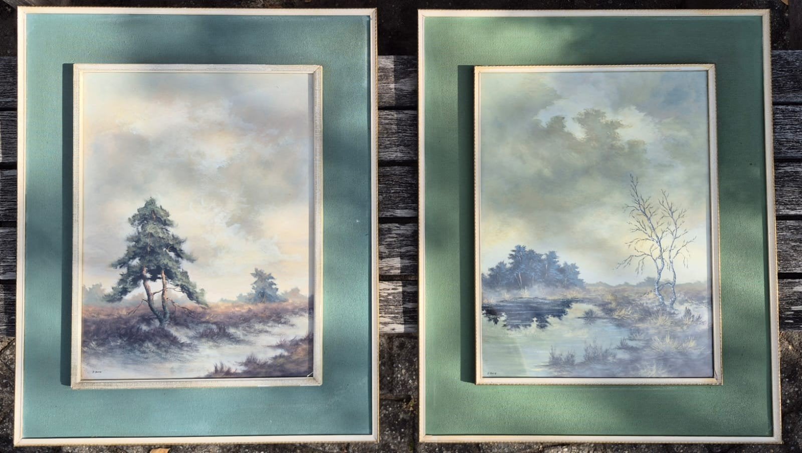 Set van 2 aquarellen Alfons Aerts, Ophalen