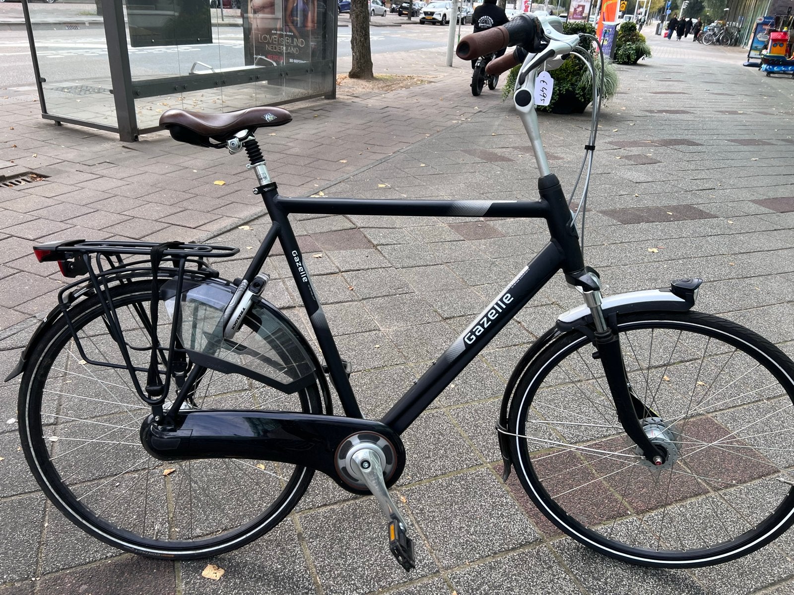 Gazelle stadsfiets - herenfiets hoog fiets 65 Cm., Fietsen en Brommers, Ophalen, Gebruikt, Versnellingen, 65 cm of meer