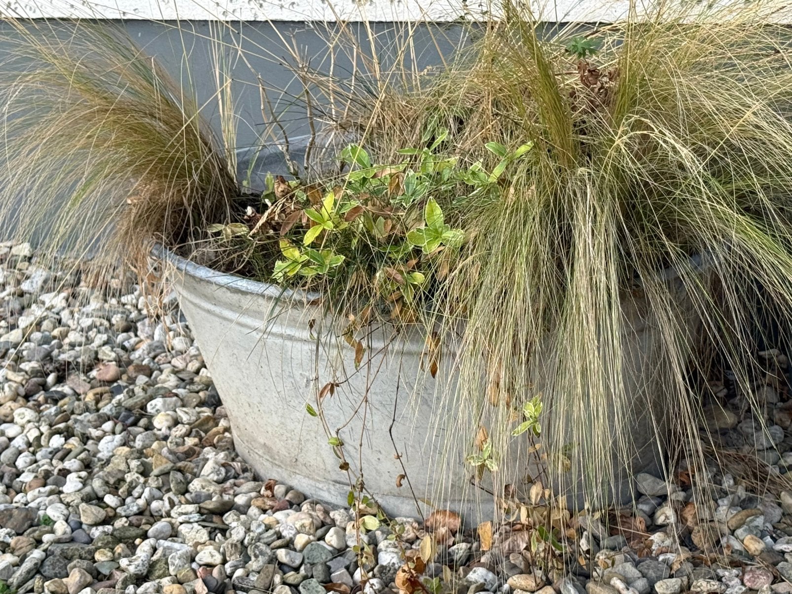 Grote zinken bak, Ophalen, Minder dan 30 cm, Rond, Zo goed als nieuw