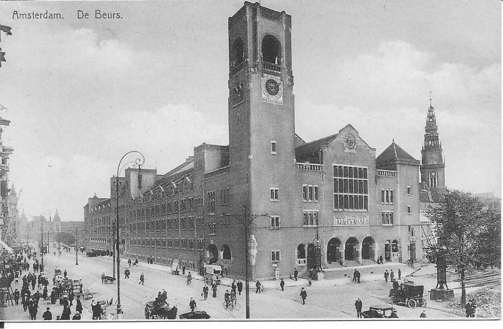 Amsterdam De Beurs., Verzamelen, Ophalen of Verzenden, 1920 tot 1940, Ongelopen, Noord-Holland