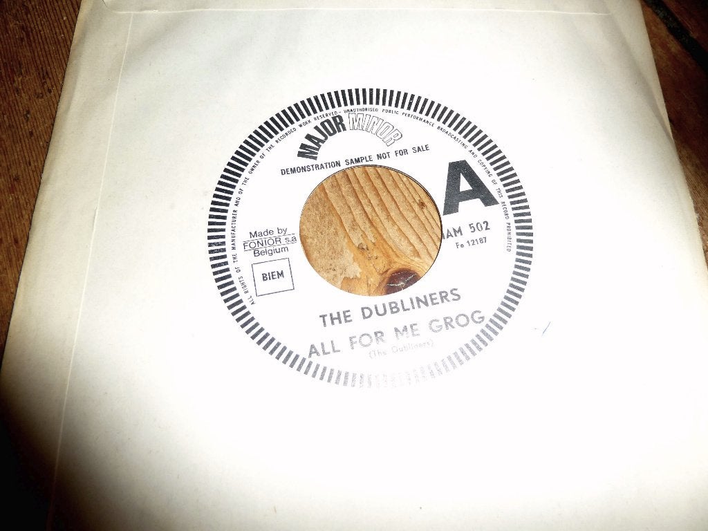 Dubliners - All For Me Grog - Promo Single - 1967, Cd's en Dvd's, Ophalen of Verzenden, Gebruikt, Pop