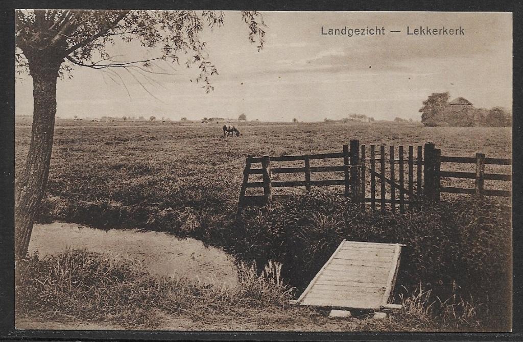 469 Lekkerkerk, Landgezicht, Ophalen of Verzenden, Voor 1920, Ongelopen, Zuid-Holland
