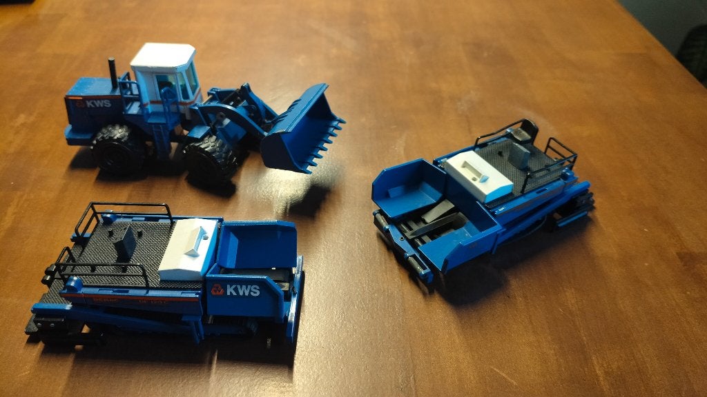 Set van 3 KWS wegenbouw-machines, Ophalen, Gebruikt, Bus of Vrachtwagen