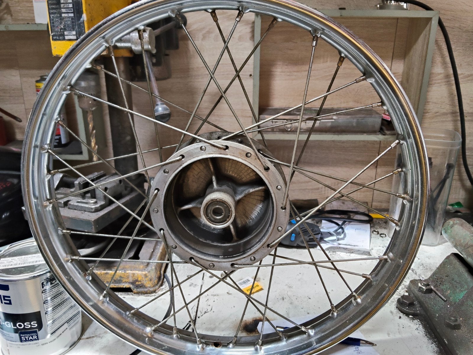 Kreidler 17 inch velg 120mm met originele klaverspaken, Ophalen of Verzenden