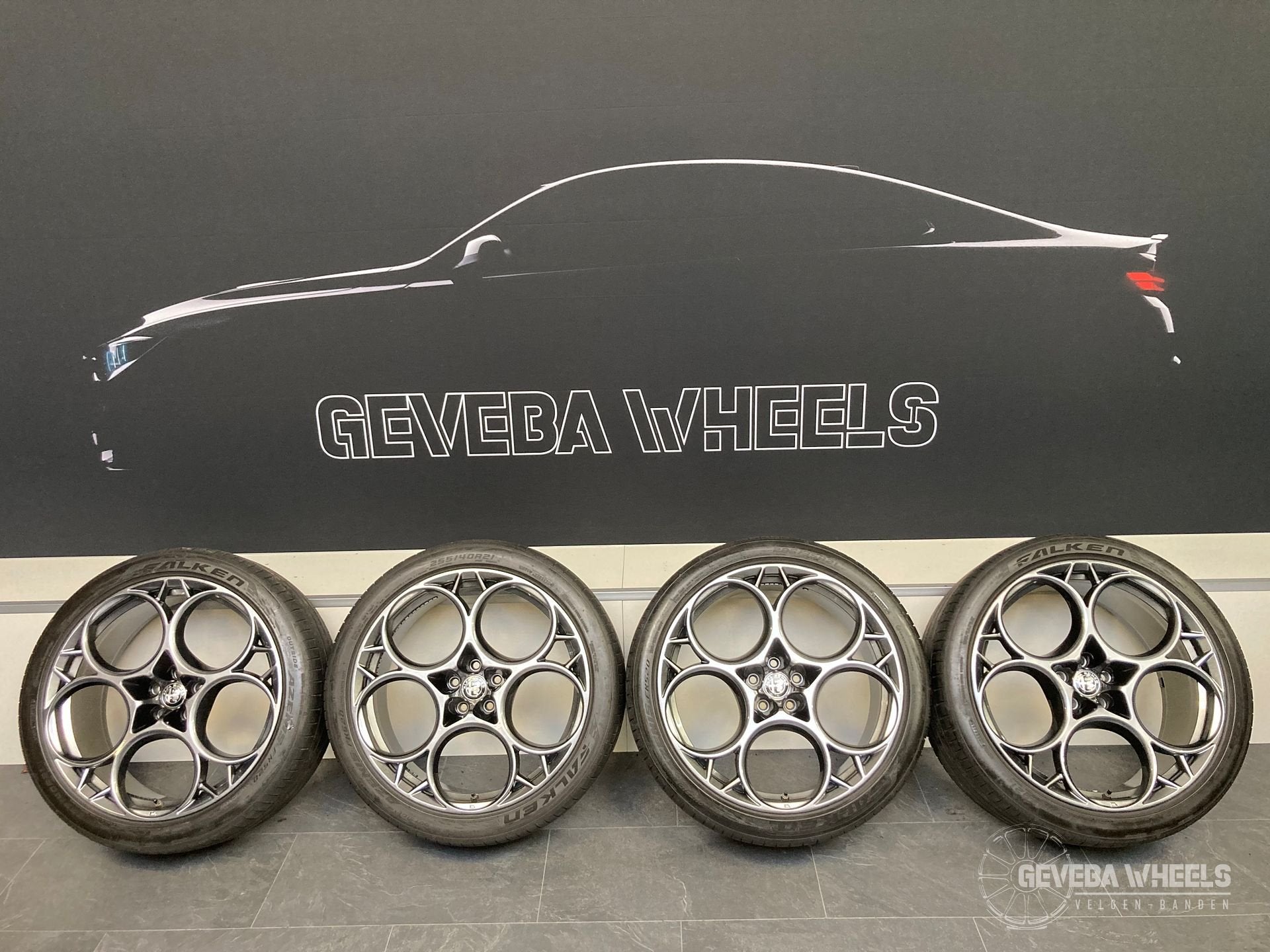 21” originele Alfa Romeo Stelvio Quadrifoglio velgen banden, Gebruikt, 255 mm, -, -