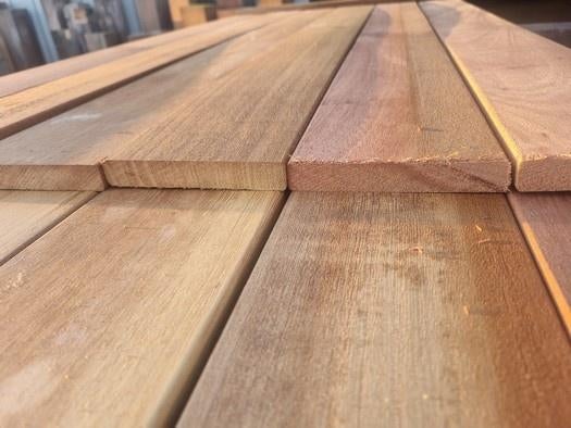 Hardhouten planken geschaafd 1.8x12.0 cm - nr: HP148, Ophalen, Planken, Nieuw, Hardhout