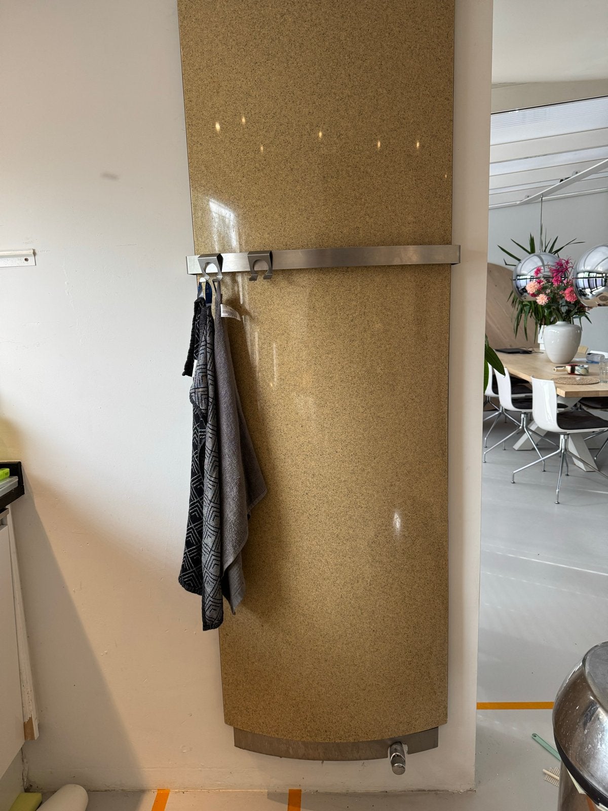 Design stenen japandi handdoekradiator, Ophalen, Gebruikt
