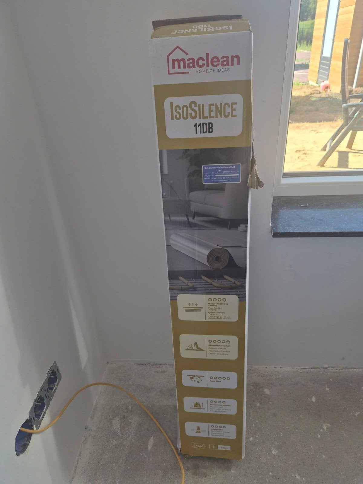 Maclean IsoSilence 11DB ondervloer - 1 stuk, Ophalen