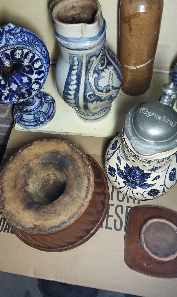 Hele verzameling antieke spullen voor winkel en markten, Verzamelen, Complete verzamelingen en Collecties, Ophalen of Verzenden