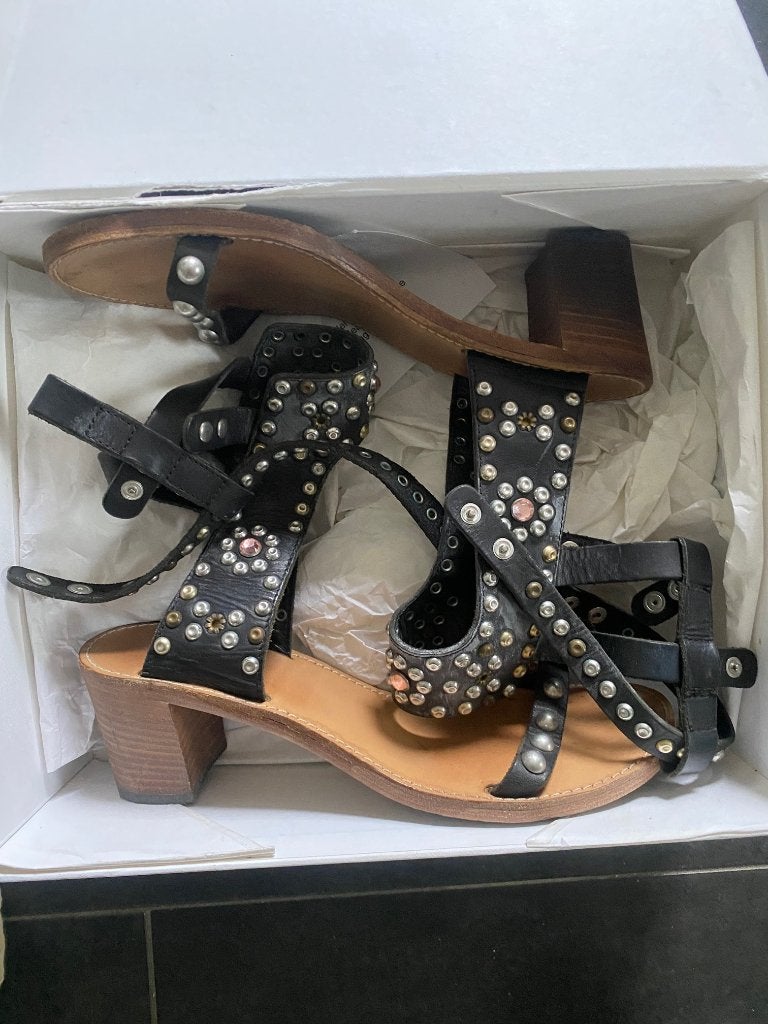 Isabel Marant - Elvis Sandals - Caroll - Size 41, Isabel Marant, Verzenden, Zwart, Sandalen of Muiltjes