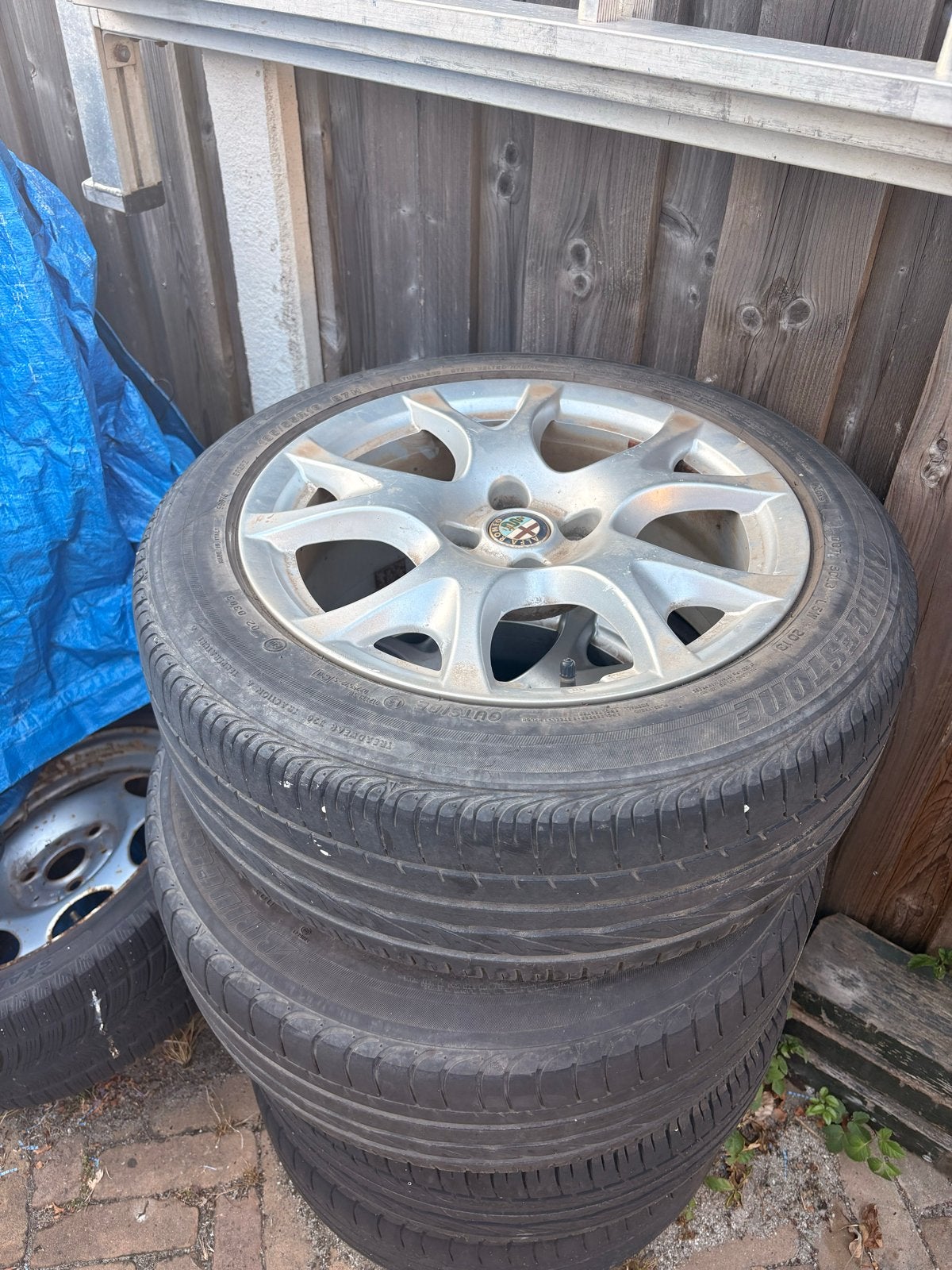 Set van 4 gebruikte 16 inch banden en velgen, Ophalen, Gebruikt