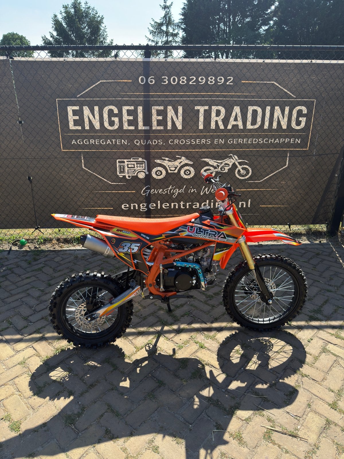 Pitbike ultra 125cc electrische start allernieuwste model