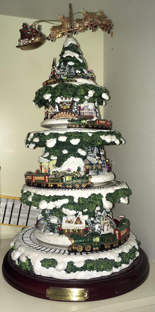 Thomas Kinkade Wonderland Express kerstboom collectorsitem !, Diversen, Kerst, Ophalen, Gebruikt