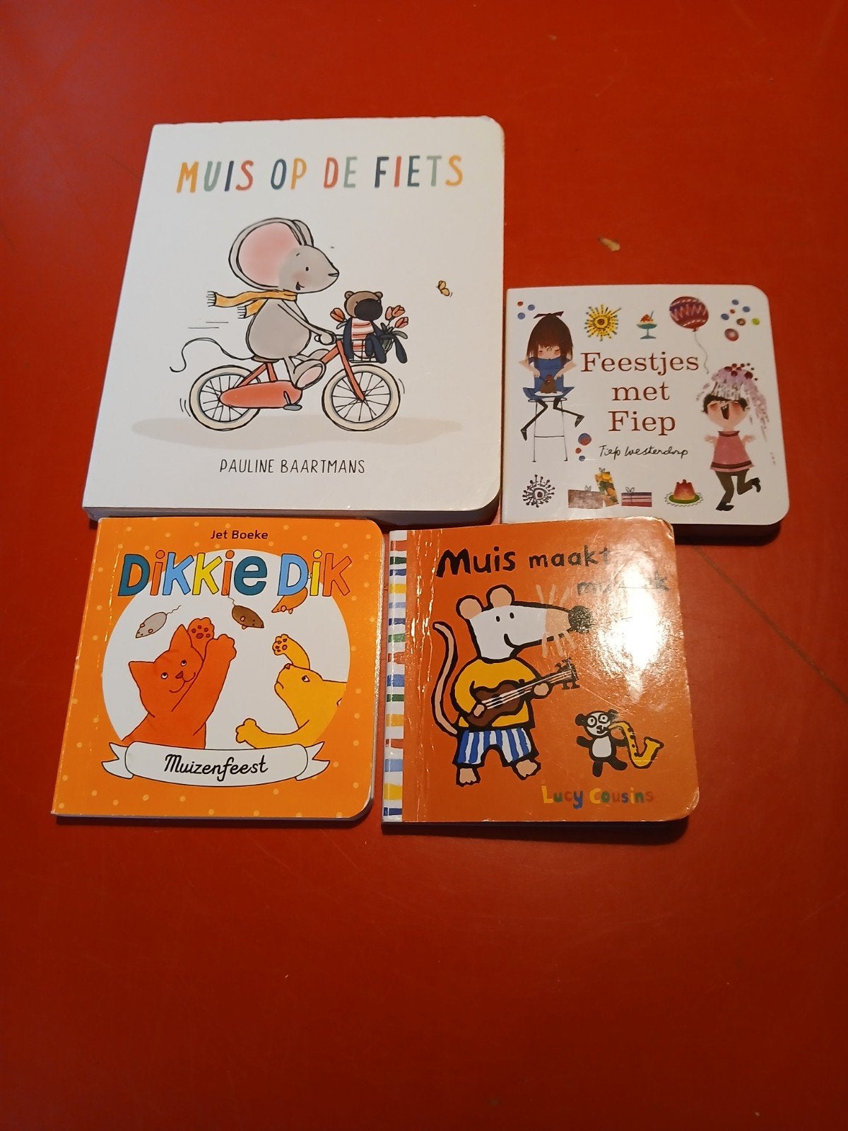 4 leuke kinderboekjes: Muis op de fiets, Dikkie Dik, etc., Boeken, Kinderboeken | Baby's en Peuters, Ophalen, Gelezen