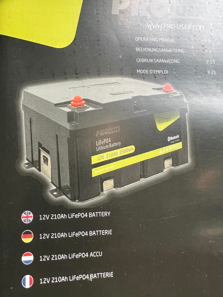Nieuwe lithium 210ah accu Li12210, Ophalen, Nieuw