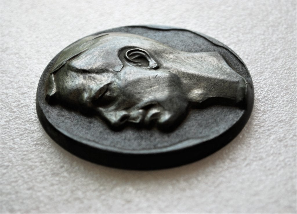Yuri Gagarin Zwaar metalen plaque 1961 met Handtekening, Ophalen of Verzenden