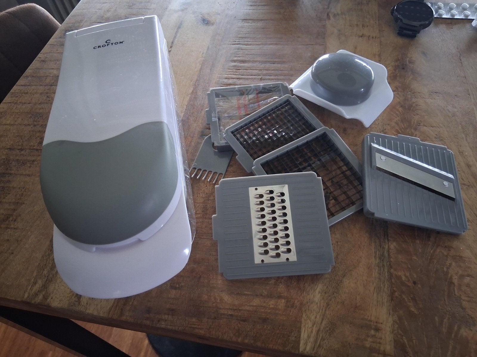 Crofton Multisnijdermachine met diverse opzetstukken, Gebruikt, Kunststof, Ophalen of Verzenden, Snijmachine